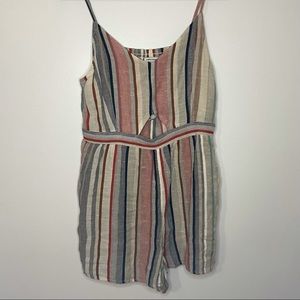 Striped Linen Romper